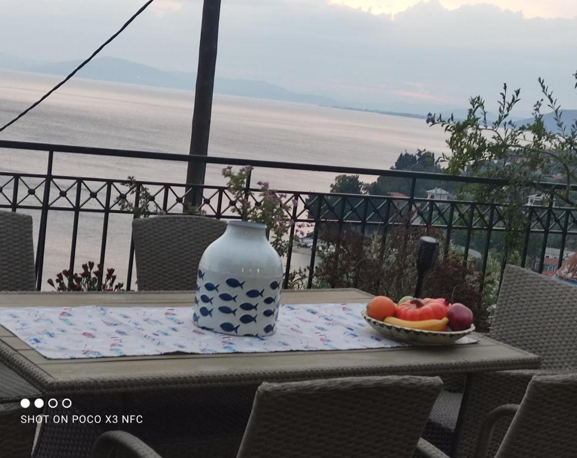 فيلا Mesonisi Με Υπέροχη Θέα Στον Παγασητικό!! أفيسوس المظهر الخارجي الصورة